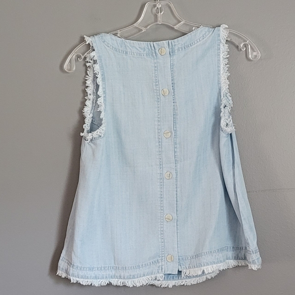 For The Republic Denim Sleeveless Top. Size SP - Picture 5 of 9
